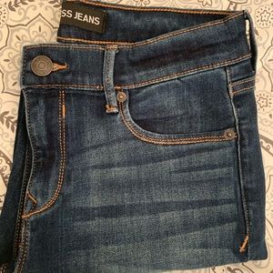 Mid Rise Dark Wash Jean Leggings